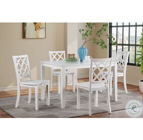 Trellis White Dining Chair Set Of 2