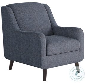Sugarshack Blue Navy Sloped Arm Accent Chair