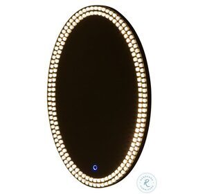 Montreal Silver Oval Wall Mirror