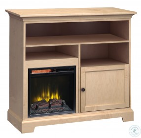 Home Storage Solutions 4 Shelf Beige Left Fireplace 46" Tall TV Stand