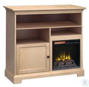 Home Storage Solutions 4 Shelf Beige Right Fireplace 46" Tall TV Stand