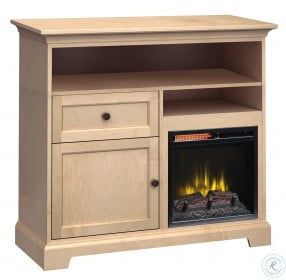 Home Storage Solutions 1 Drawer Beige Right Fireplace 46" Tall TV Stand
