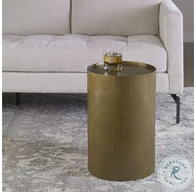 Adrina Antique Gold Accent Table