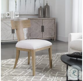 Idris White And Neutral Dining Chair