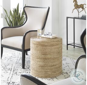 Rora Natural Round Accent Table