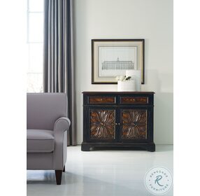 Grandover Black Hand Painting Two Drawer Chest