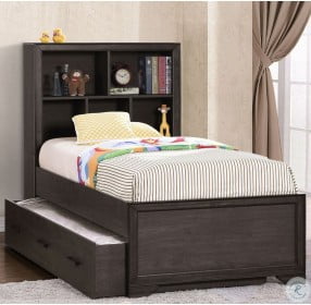 Granite Falls Espresso Brown Youth Bookcase Bedroom Set With Trundle