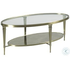 Galerie Champagne Oval Occasional Table Set