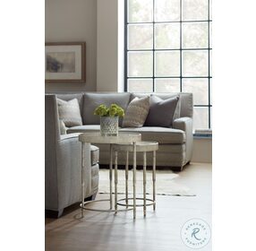 Melange Textured Silver Accent Nesting Tables