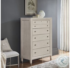Ashby Place Reflection Gray 5 Drawer Chest