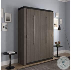 Orion Bark Gray And Graphite 57" Full Murphy Bed