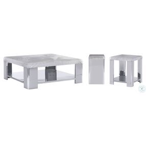 Aura Stainless Steel Side Table