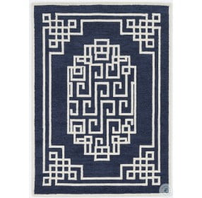 Gramercy Navy And Ivory Maysville Large Area Rug