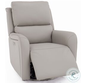 Griffin Nick Dove Lay Flat Swivel Power Recliner with Power Headrest And Lumbar