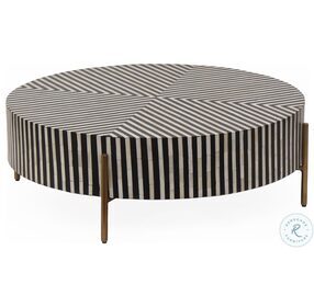 Chameau Black And White Occasional Table Set