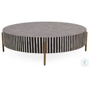 Chameau Black And White Large Occasional Table Set
