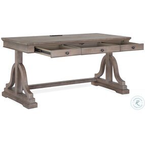 Paxton Place Dovetail Grey Wood Writing Desk