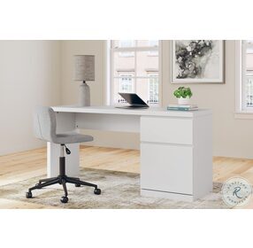 Onita Solid White 60" Home Office Desk