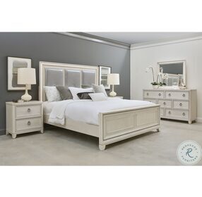 Orleans Pearl Queen Upholstered Panel Bed
