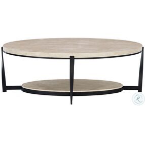 Berkshire Neutral Stone And Aged Pewter 53" Cocktail Table
