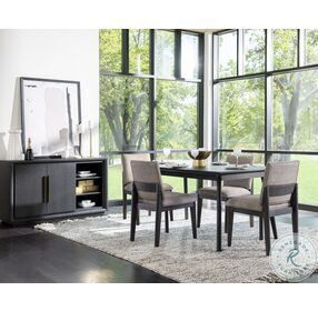 Avery Black Rectangle Dining Table