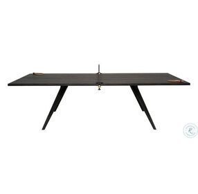 Ping Pong Ebonized And Black Gaming Table