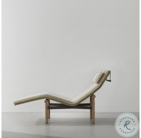 Stilt Gema Pearl And Beige Lounge Chaise