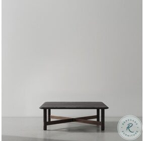 Stilt Ebonized 35" Square Coffee Table