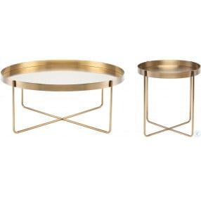 Gaultier Gold Metal Side Table