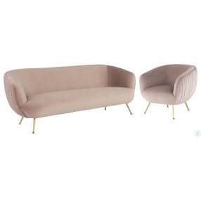 Sofia Blush And Gold Occasional Chair