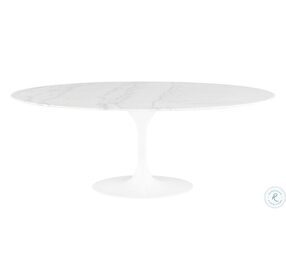 Echo White 77" Dining Table