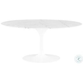 Echo White 63" Dining Table