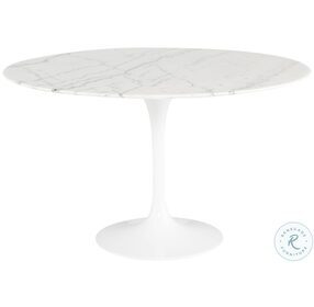 Cal White 48" Dining Table