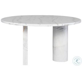 Stories White 55" Dining Table