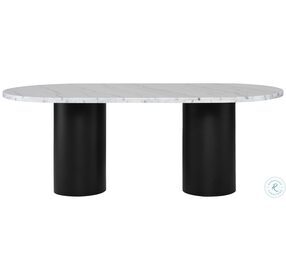 Ande White And Black Dining Table