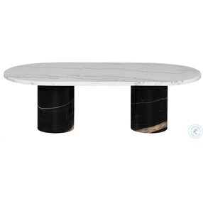 Ande White And Noir Coffee Table