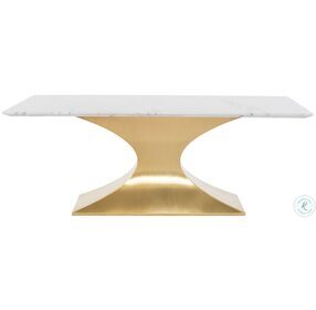 Praetorian White And Gold Dining Table