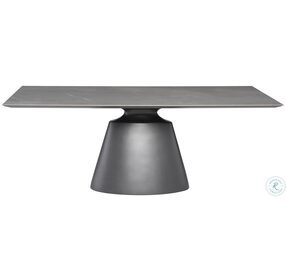 Taji Grey And Titanium 78" Rectangular Dining Table