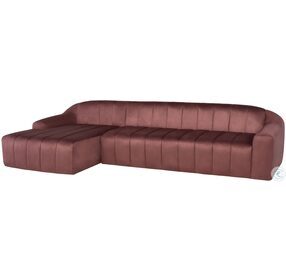 Coraline Chianti Microsuede LAF Sectional