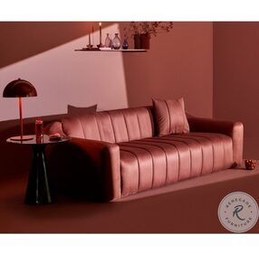 Coraline Chianti Microsuede Living Room Set