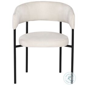 Cassia Champagne Microsuede Dining Chair