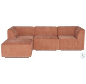 Lilou Nectarine 4 Piece Sectional