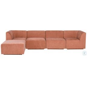 Lilou Nectarine 5 Piece LAF Sectional