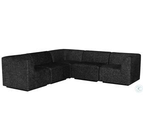 Lilou Salt And Pepper 5 Piece L Sectional