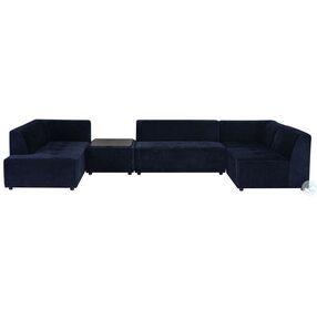 Parla Twilight 5 Piece LAF Sectional with ottoman