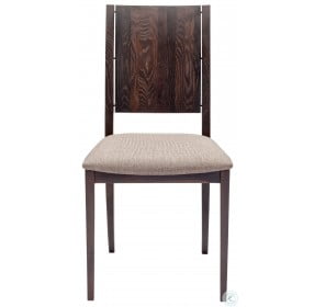 Eska Brown Fabric Dining Chair
