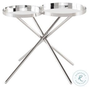 Olivia Silver Side Table