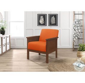 HM1178RN-1 Orange Accent Chair