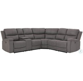 HM9453GYSC Gray Power Reclining LAF Sectional