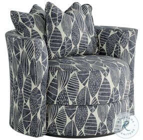 Wild Child Leaf Me Alone Sappire Scatter Pillow Back Swivel Chair